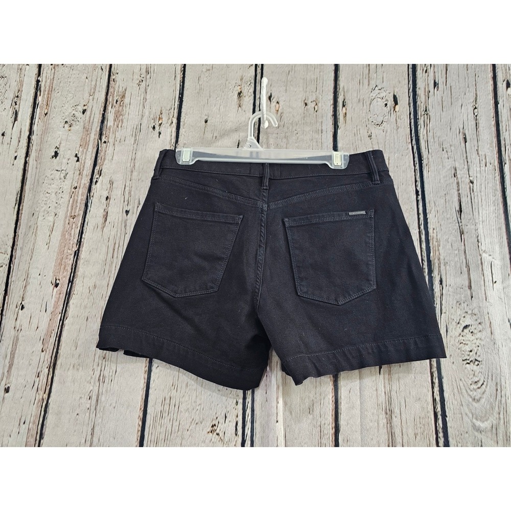 White House Black Market Shorts Womens 8 Black Solid High Rise Sculpt 5 Inch EUC - Picture 2 of 4